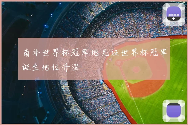 南非世界杯冠军地见证世界杯冠军诞生地位升温